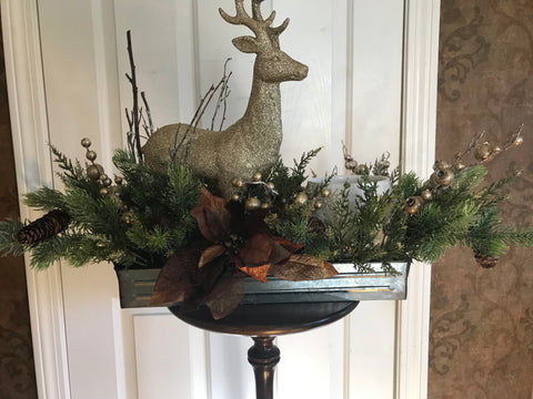 Reindeer candle centerpiece