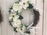 White Magnolias and White Peonies