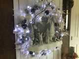 36” Woodsy Snow Covered Winter Wreath