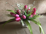 Pink Tulips Centerpiece