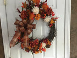 Sugar Maple Leaves/Mums/Hydrangeas