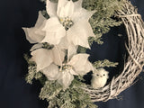 Three Poinsettias/Baby Owl