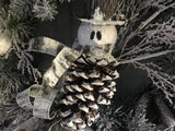 Snowman Pine Cone/30” Wreath