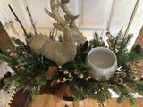 Reindeer candle centerpiece