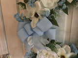 Baby Blue Bow/Peonies/Magnolias