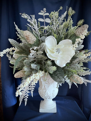 Snowy Magnolias Centerpiece