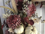 Dusty Rose, Crimson, Cream Pumpkins