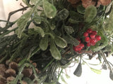 Icy Mistletoe & Icy Pinecones