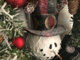 Snowman/Black Merry Christmas ribbon