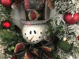 Snowman/Black Merry Christmas ribbon