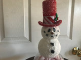 Peppermint candy snowman