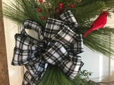 Black Flannel Bow/Cardinal