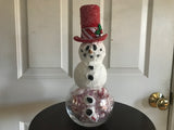 Peppermint candy snowman