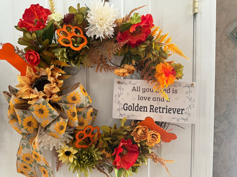 Fall Golden Retrievers