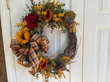 Fall Plaid with a Touch of Blue