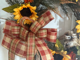 Fall Sunflowers & Baby  Owl