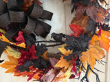 Fall Leaves and a 🐦‍⬛ Crow