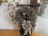 Vintage Sled/twig wreath