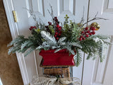 Winter Centerpiece/Red Container