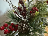Winter Centerpiece/Red Container