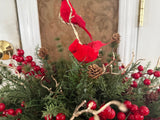 Two Cardinals Winter Centerpiece