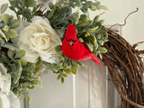 Peonies & Cardinals