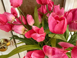 Pink Tulip Centerpiece