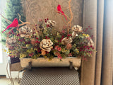 Rustic Eucalyptus/Two Cardinals