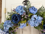 Blue Hydrangea 30” Wreath