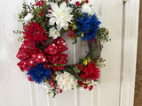 Red, White and Blue 14” wreath