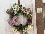White Lilacs/Pink Berries