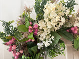 White Lilacs/Pink Berries