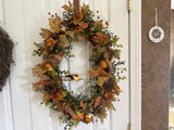 Oval Wreath-Mushrooms