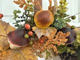 Oval Wreath-Mushrooms