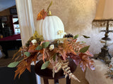 White Pumpkin with a Touch of Gold