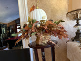 White Pumpkin with a Touch of Gold