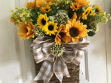 Sunflowers 🌻 in a Grapevine Basket