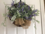 Lavender Vintage Hanging Basket