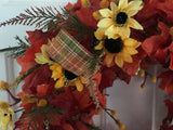 Maple Leaves/Sunflowers/Evergreens Centerpiece