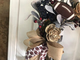 Football and Wooden Roses