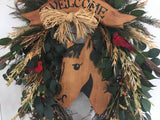 24” Horse Oval Wreath