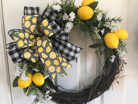 Lemons Buffalo Plaid