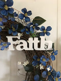 Faith Grapevine Wreath