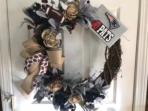 Football and Wooden Roses