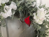 White hydrangeas/Lambs Ear