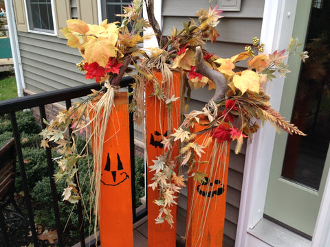 Wooden Jack O Lanterns