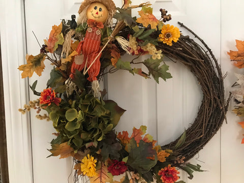 Scarecrow and Hydrangea