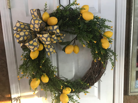 24” Lemon Wreath