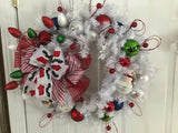 White Wreath/Santa’s Boots