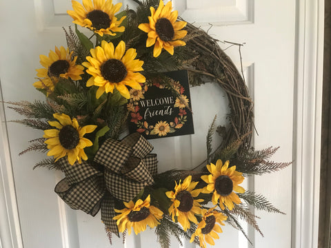 Just Sunflowers /Welcome Friends